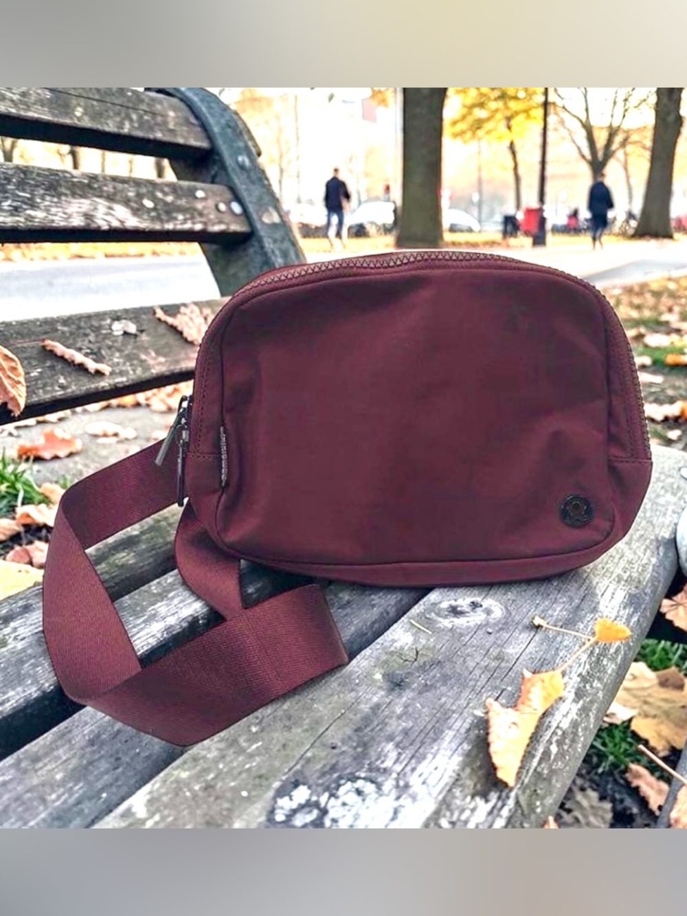 Everywhere Belt Bag Large with Long Strap 2L  Burgundy